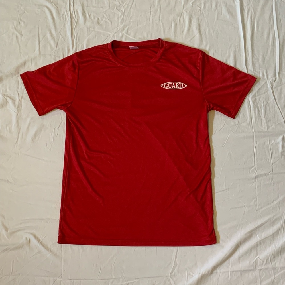 Guard Apparel Polyester Red Short Sleeve L T-Shirt
